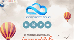 Desktop Screenshot of dimensioncloud.com